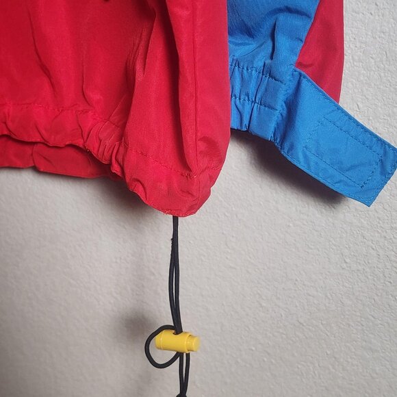 Sierra Designs Anorak Jacket Mens Large Red Blue Colorblock Pullover Nylon - Picture 3 of 11